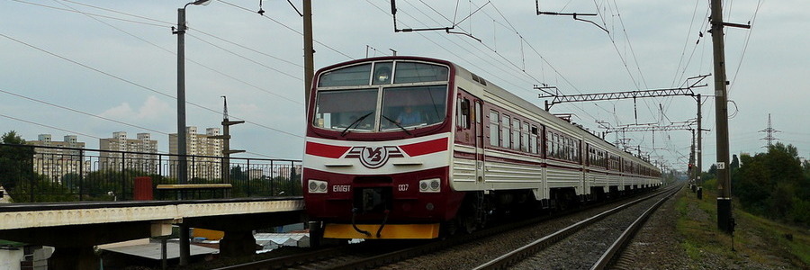 Электричка в пути