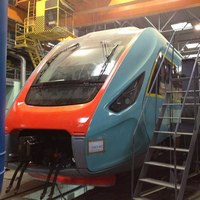 Сбор электрички на заводе